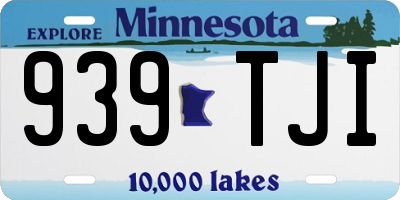 MN license plate 939TJI