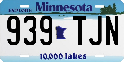 MN license plate 939TJN