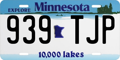 MN license plate 939TJP