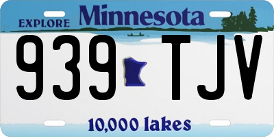 MN license plate 939TJV