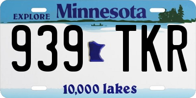 MN license plate 939TKR