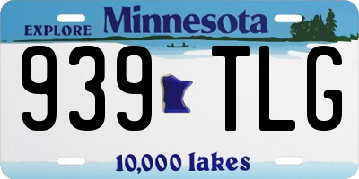 MN license plate 939TLG