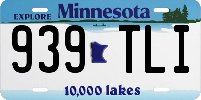 MN license plate 939TLI