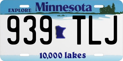 MN license plate 939TLJ