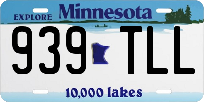 MN license plate 939TLL