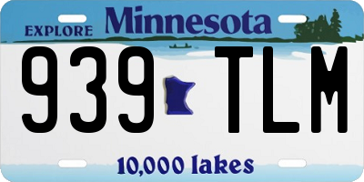 MN license plate 939TLM
