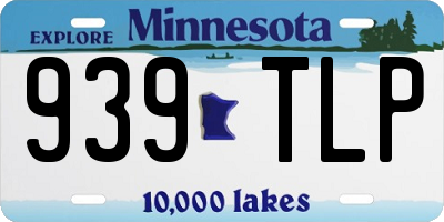 MN license plate 939TLP
