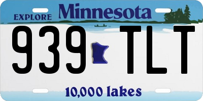 MN license plate 939TLT