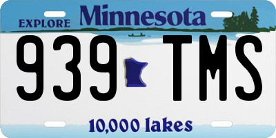 MN license plate 939TMS