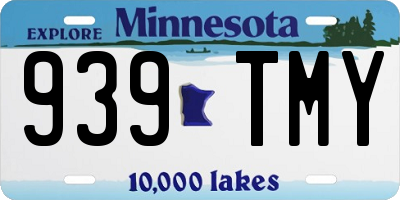 MN license plate 939TMY