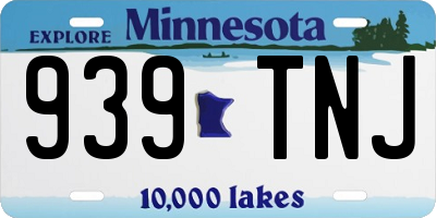 MN license plate 939TNJ