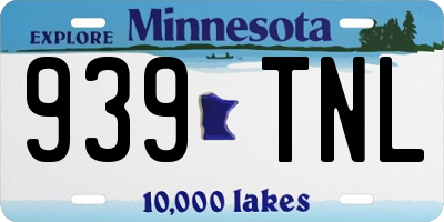 MN license plate 939TNL