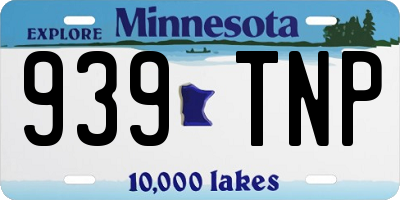 MN license plate 939TNP