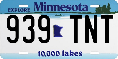 MN license plate 939TNT