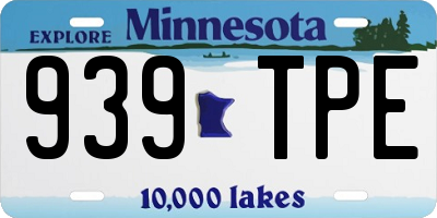 MN license plate 939TPE
