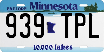 MN license plate 939TPL