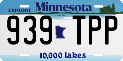 MN license plate 939TPP