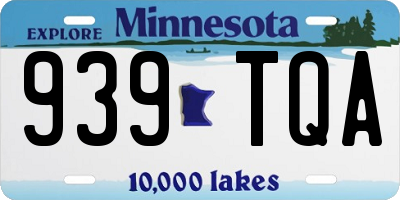 MN license plate 939TQA