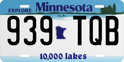 MN license plate 939TQB
