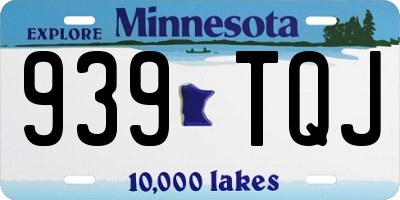 MN license plate 939TQJ
