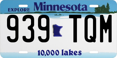 MN license plate 939TQM