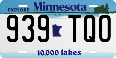 MN license plate 939TQO