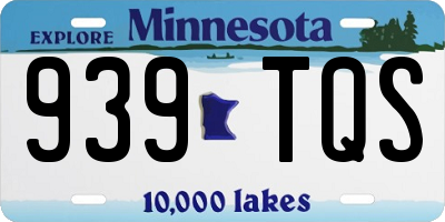 MN license plate 939TQS