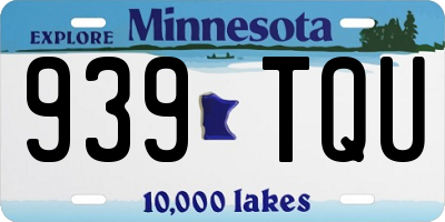 MN license plate 939TQU