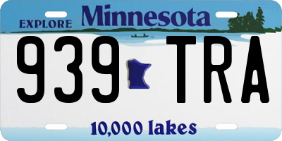 MN license plate 939TRA