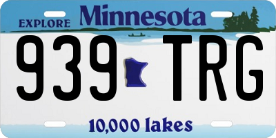 MN license plate 939TRG