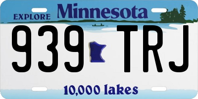 MN license plate 939TRJ