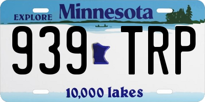 MN license plate 939TRP