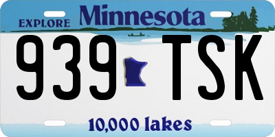MN license plate 939TSK