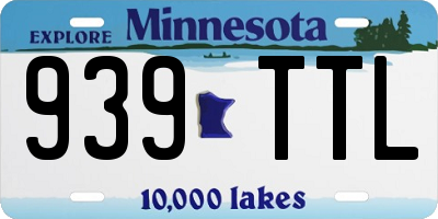 MN license plate 939TTL