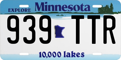 MN license plate 939TTR