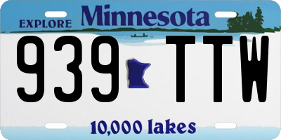 MN license plate 939TTW