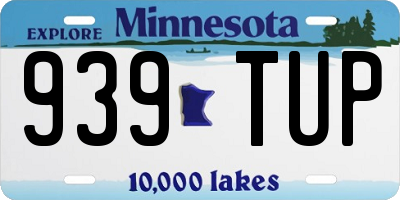 MN license plate 939TUP