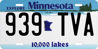 MN license plate 939TVA