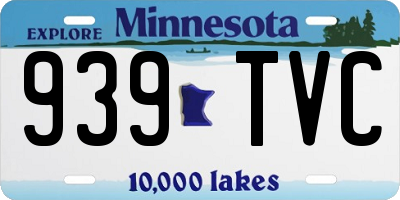 MN license plate 939TVC