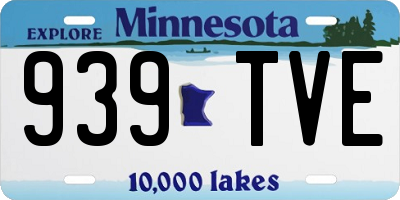 MN license plate 939TVE