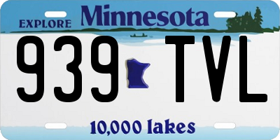 MN license plate 939TVL