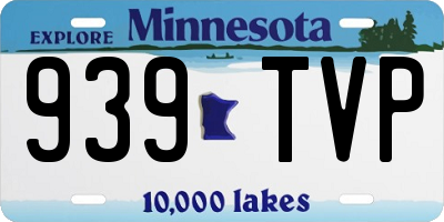 MN license plate 939TVP