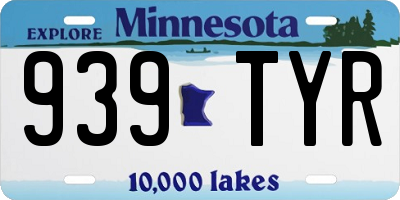 MN license plate 939TYR