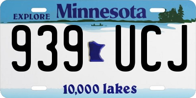 MN license plate 939UCJ