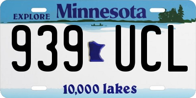 MN license plate 939UCL