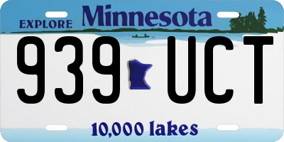 MN license plate 939UCT