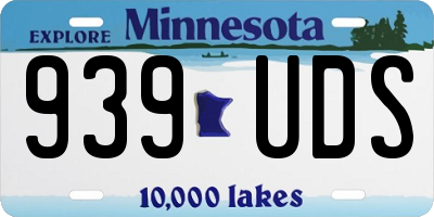 MN license plate 939UDS