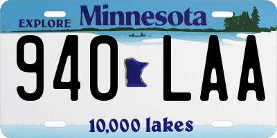 MN license plate 940LAA