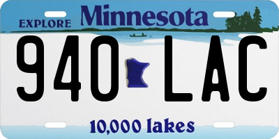 MN license plate 940LAC