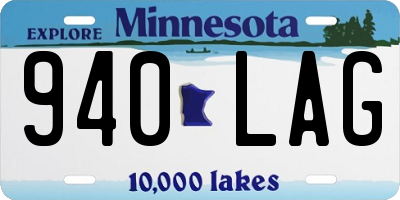 MN license plate 940LAG